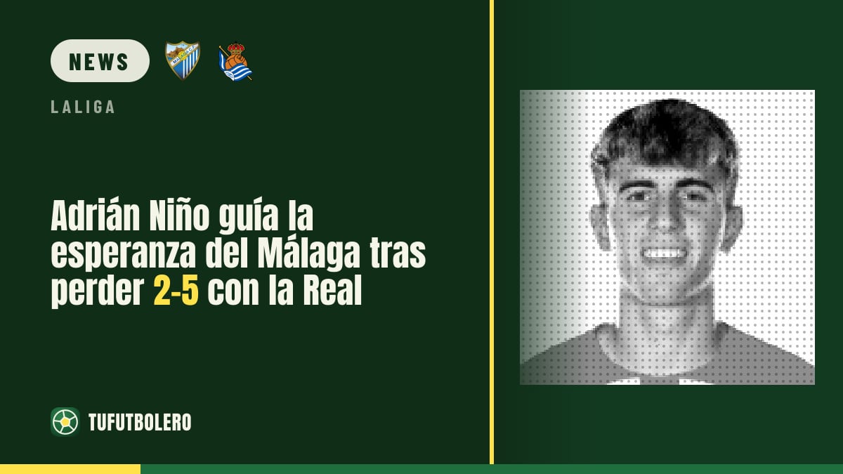 Adrián Niño bringt Hoffnung beim Málaga nach der 2:5-Niederlage