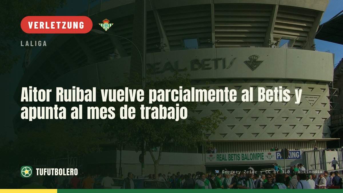 Aitor Ruibal trainiert beim Betis teilweise wieder mit der Gruppe