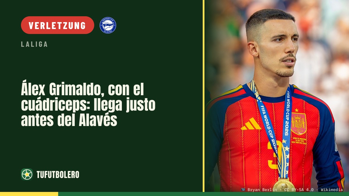 Álex Grimaldo kehrt zum Atlético zurück: Quadrizeps-Probleme, Einsatz gegen Alavés möglich