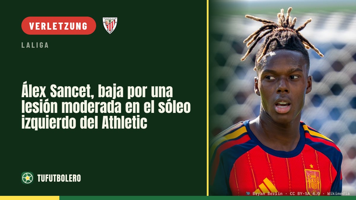Álex Sancet fällt aus: moderate Verletzung im linken Soleus beim Athletic