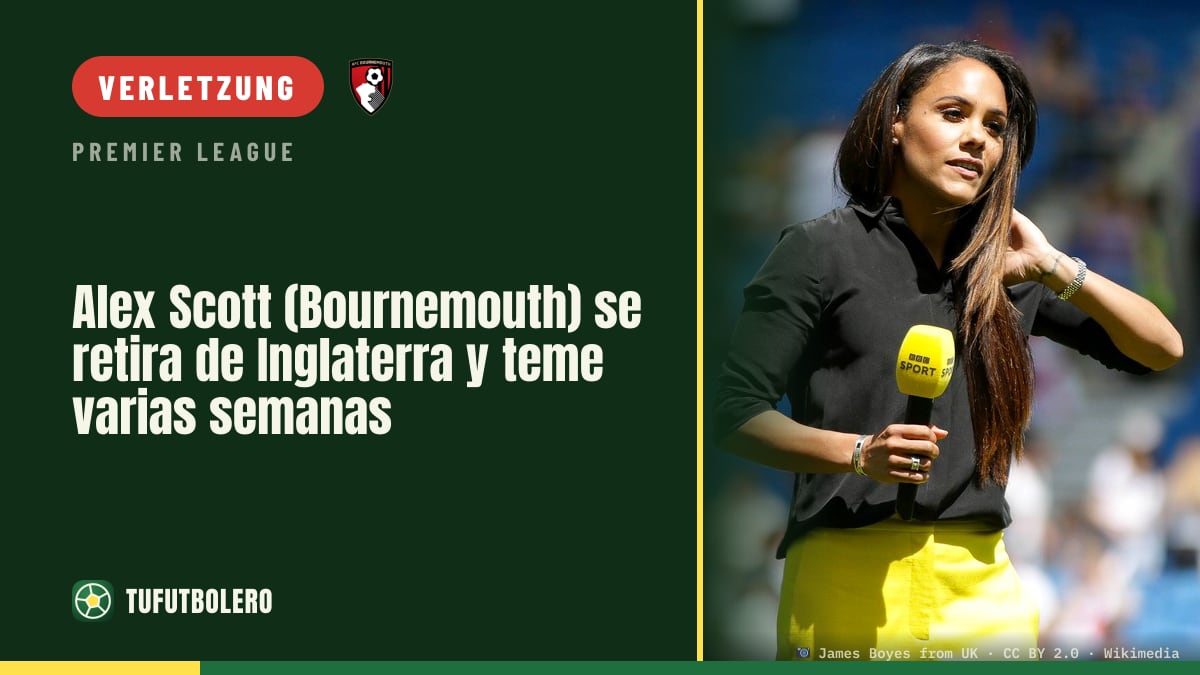 Alex Scott (Bournemouth) zieht sich aus England zurück, könnte mehrere Wochen ausfallen