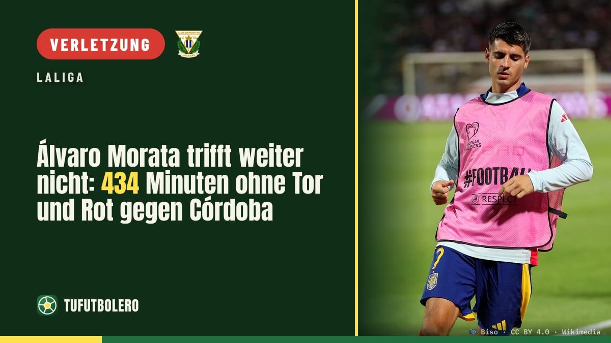 Álvaro Morata trifft weiter nicht: 434 Minuten ohne Tor und Rot gegen Córdoba