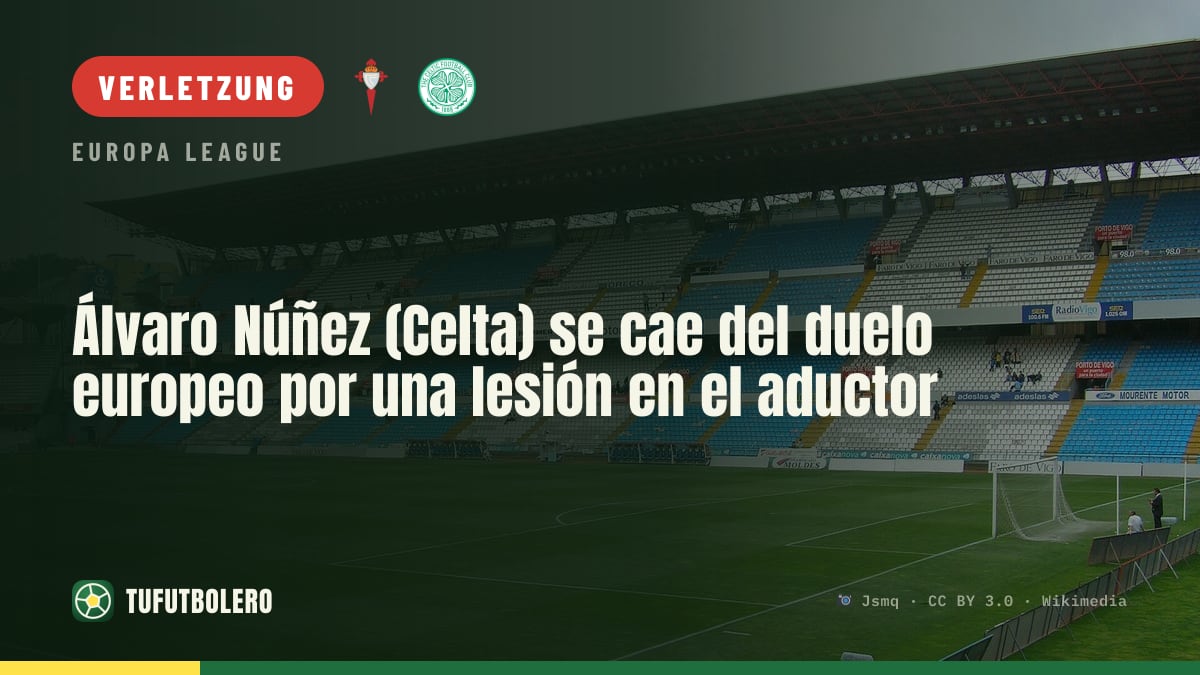 Álvaro Núñez (Celta) fällt wegen Adduktoren-Problems aus dem Europaduell aus
