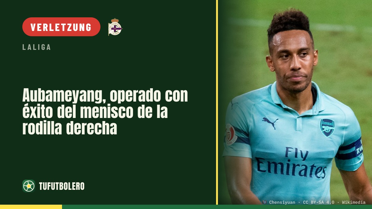 Aubameyang nach erfolgreicher OP am rechten Knie