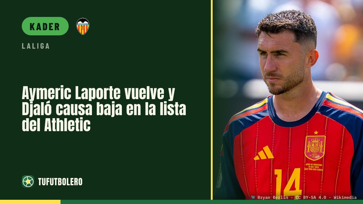 Aymeric Laporte zurück, Djaló fällt aus: Athletic-Kader gegen Valencia