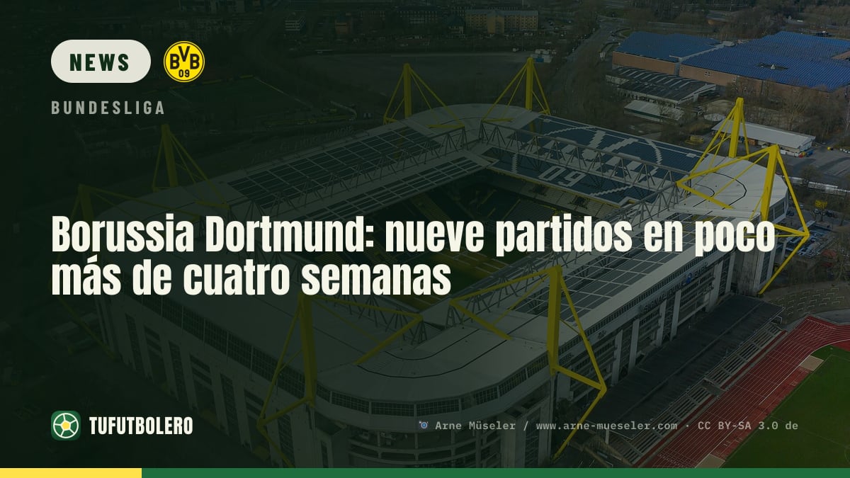 Borussia Dortmund: neun Spiele in etwas mehr als vier Wochen