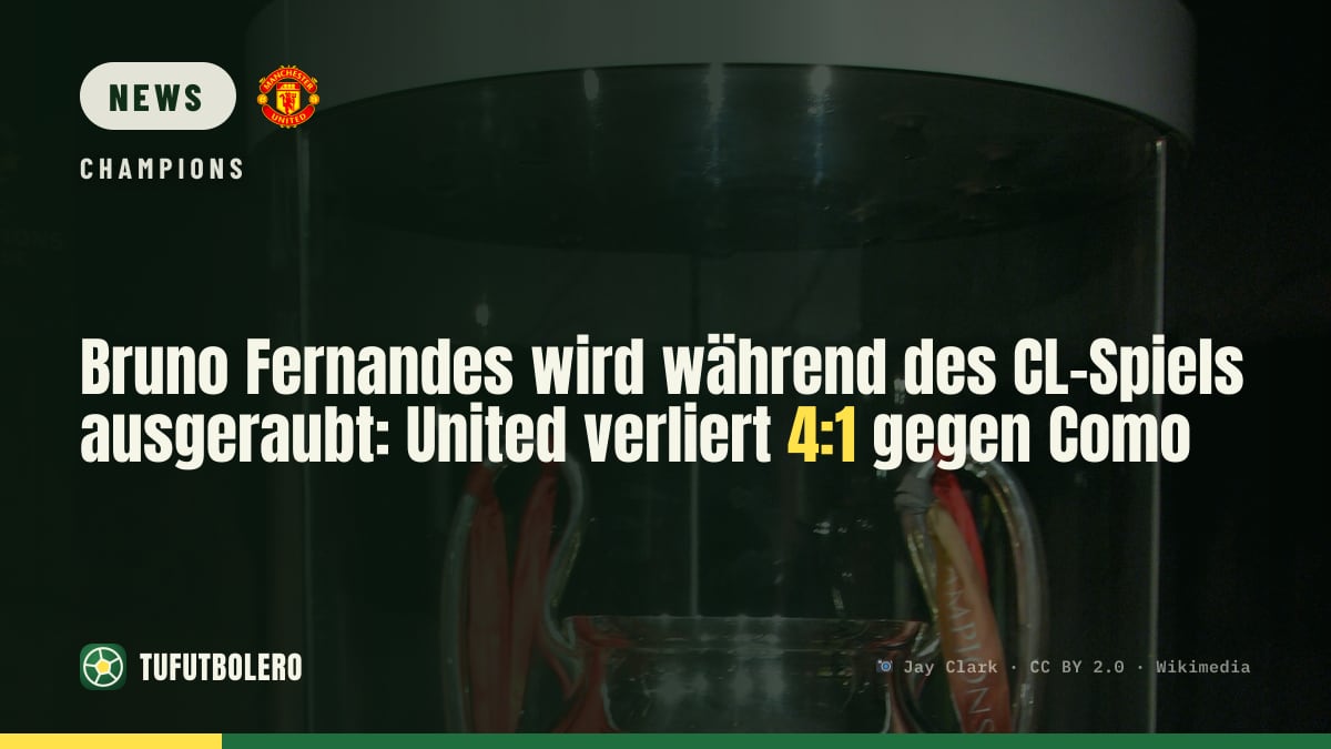 Bruno Fernandes wird während des CL-Spiels ausgeraubt: United verliert 4:1 gegen Como