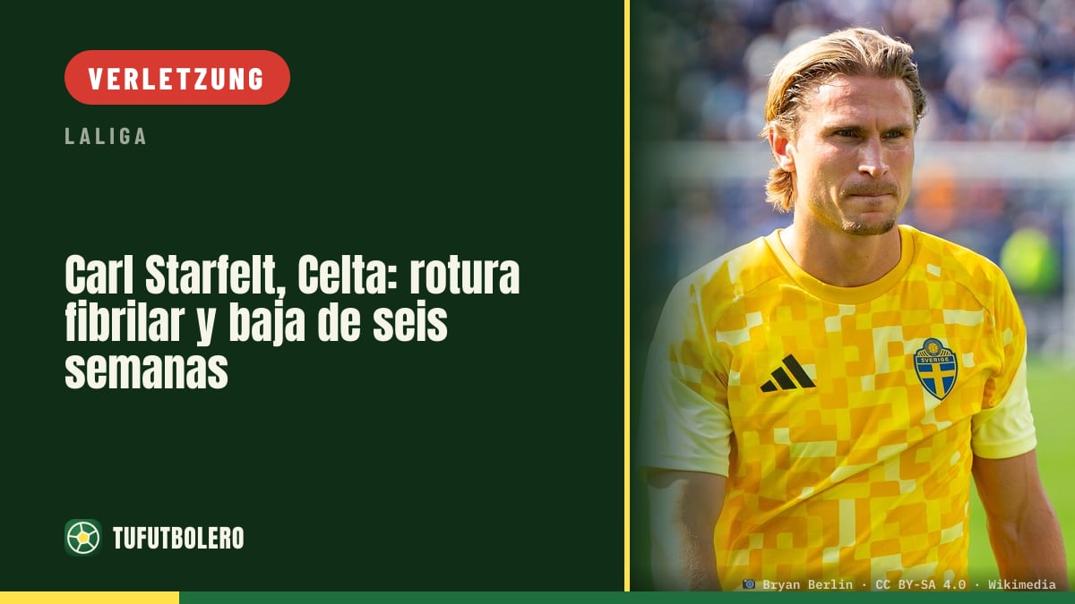 Carl Starfelt (Celta) fällt rund sechs Wochen aus