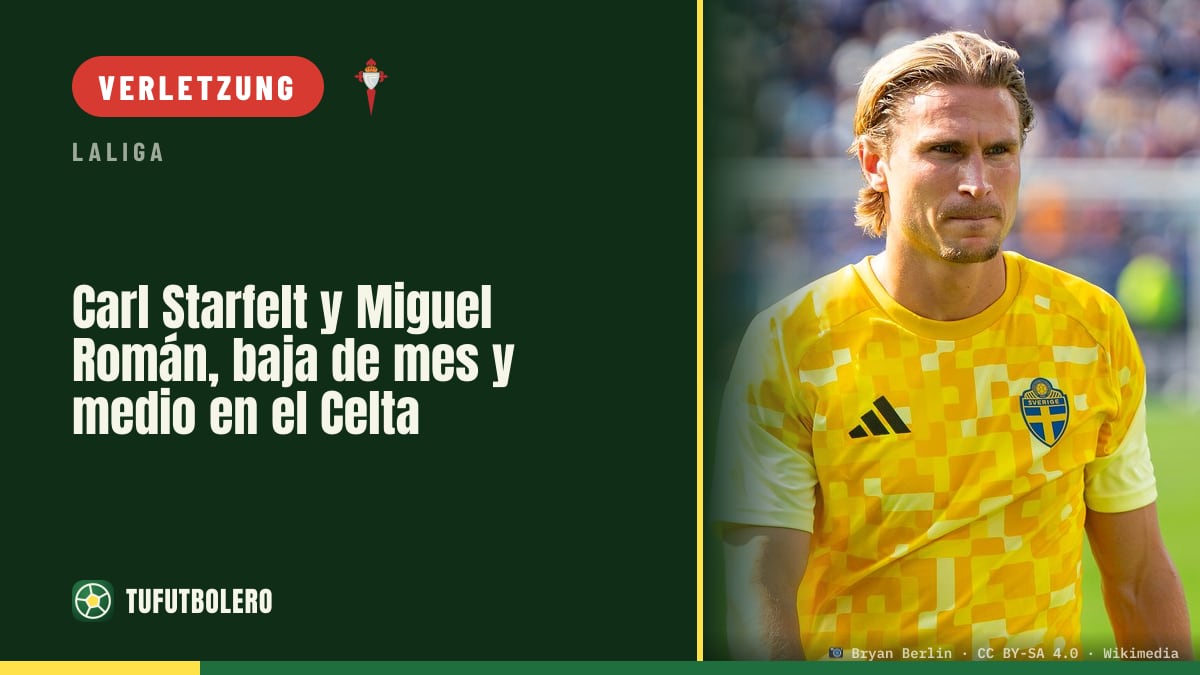 Carl Starfelt und Miguel Román fallen beim Celta rund anderthalb Monate aus