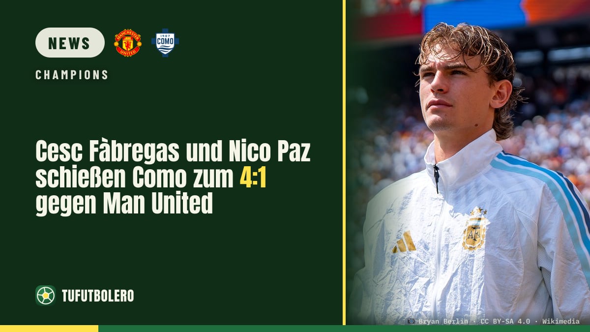 Cesc Fàbregas und Nico Paz schießen Como zum 4:1 gegen Man United