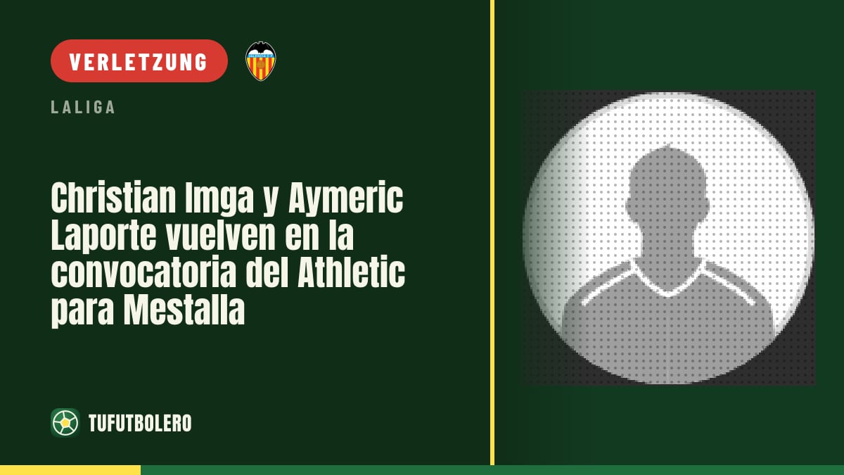 Christian Imga und Aymeric Laporte kehren in den Kader des Athletic für Mestalla zurück