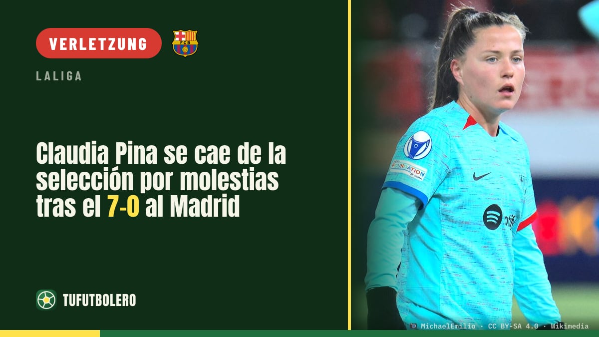 Claudia Pina fällt für Spanien wegen körperlicher Probleme aus – nach dem 7:0 gegen Real