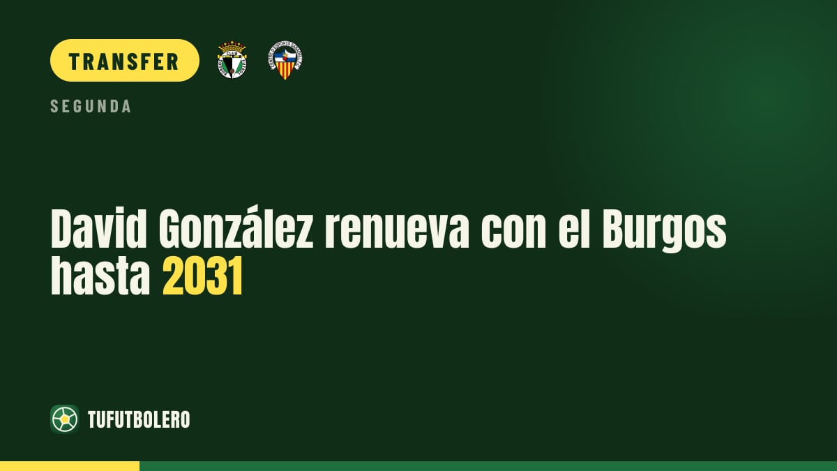David González verlängert beim Burgos bis 2031