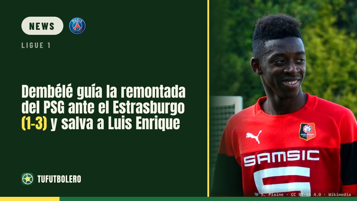 Dembélé schiebt PSG zur Remontada gegen Strasbourg (1-3) – Luis Enrique bleibt auf Kurs