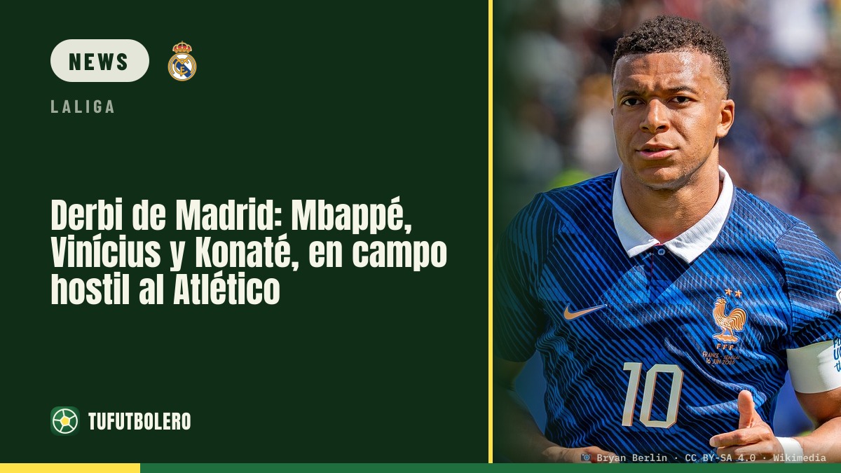 Madrid-Derby: Mbappé, Vinícius und Konaté mit rauem Empfang