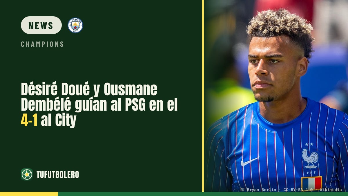 Désiré Doué und Ousmane Dembélé holen PSG den 4-1-Sieg bei City
