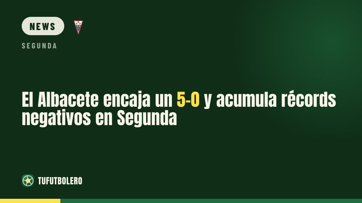 Albacete kassiert ein 5:0 und sammelt Negativrekorde in Segunda