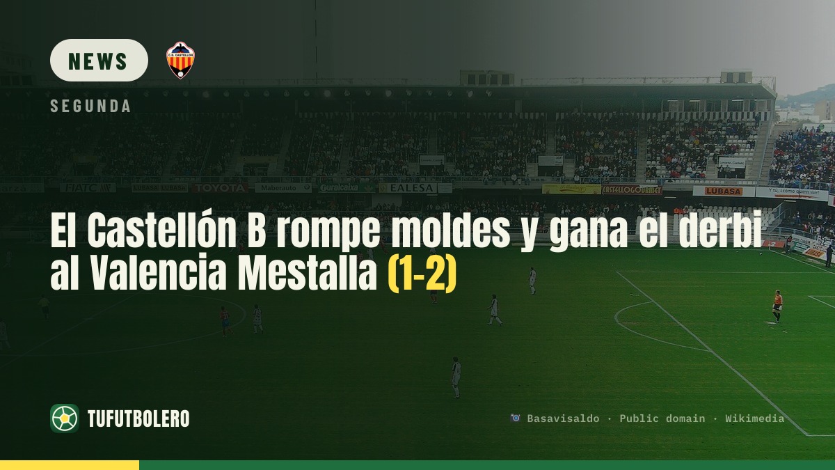 Castellón B überrascht Valencia Mestalla und gewinnt das Derby (1-2)
