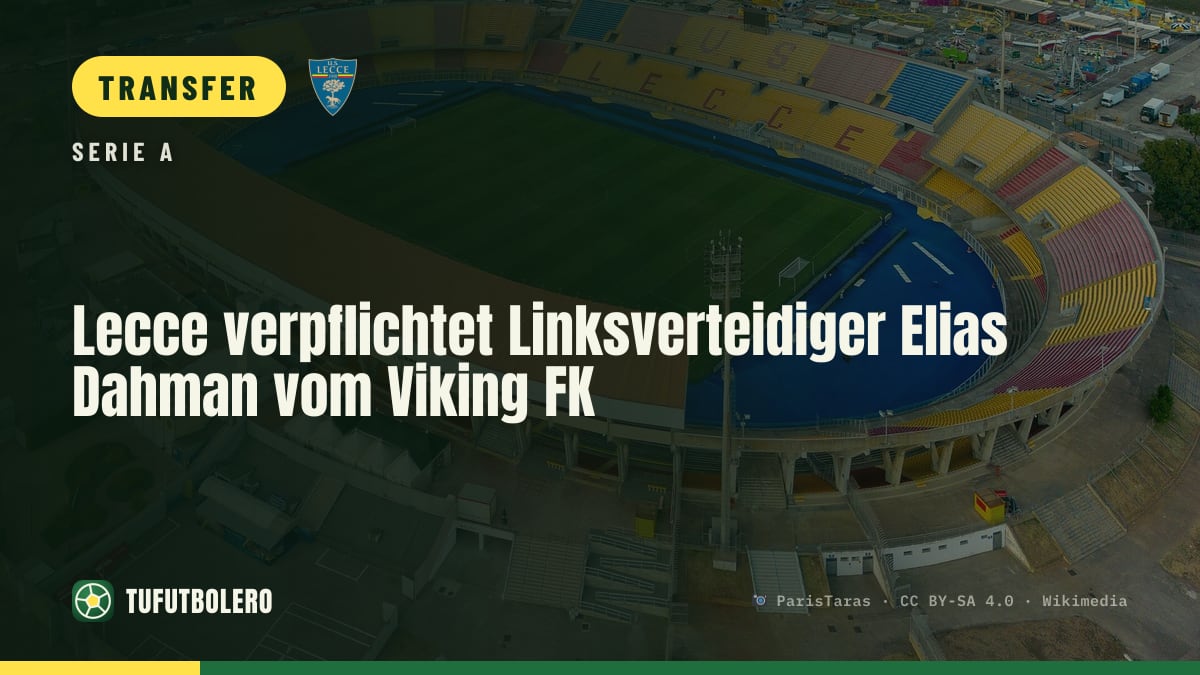 Lecce verpflichtet Linksverteidiger Elias Dahman vom Viking FK