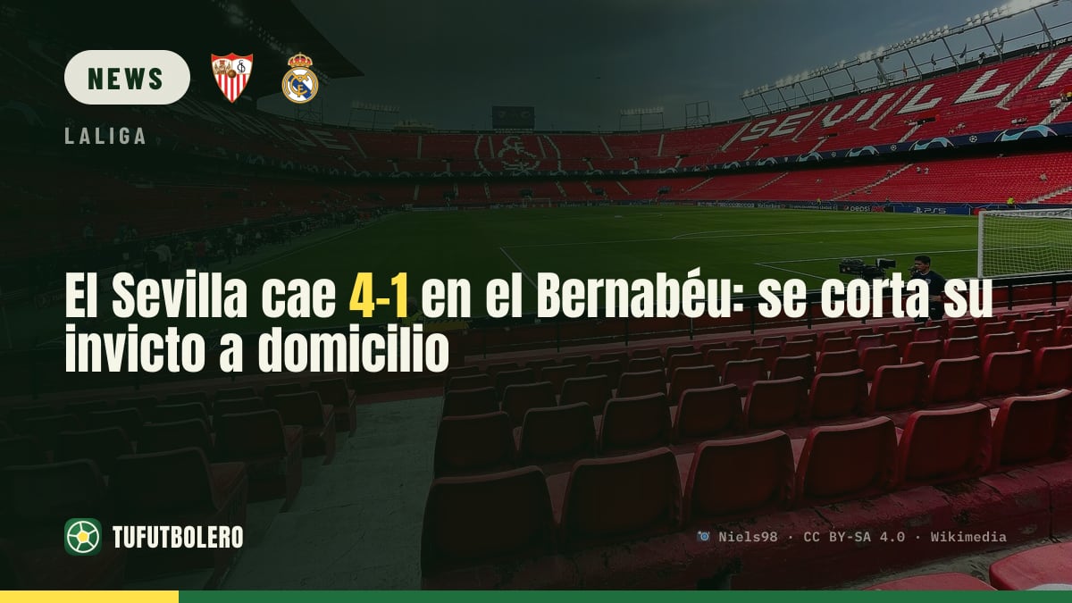 Sevilla verliert 4:1 im Bernabéu – die Auswärtsserie endet