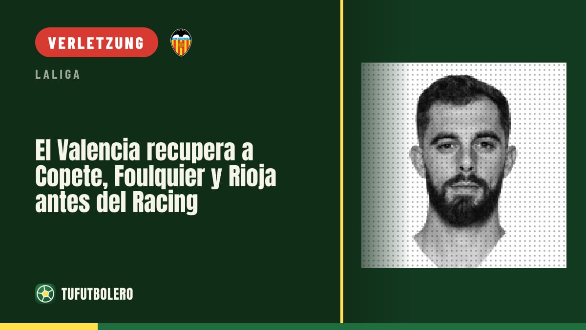 Valencia rückt im Verletzten-Update vor: Copete, Foulquier und Rioja