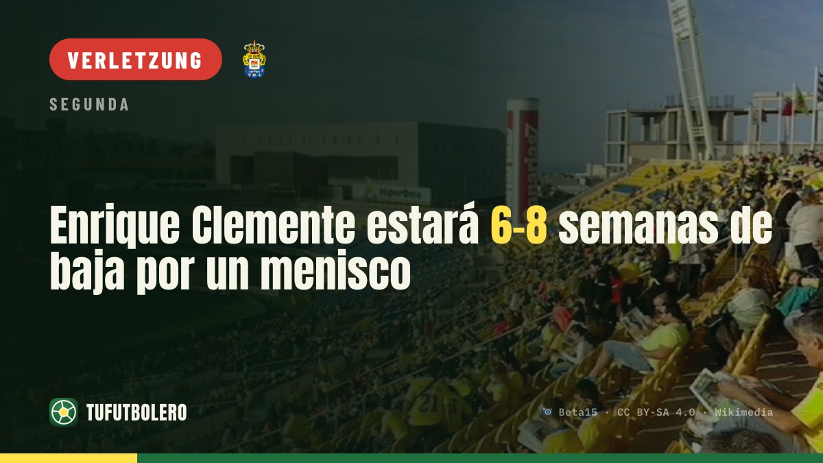 Enrique Clemente fällt 6 bis 8 Wochen wegen Meniskus aus