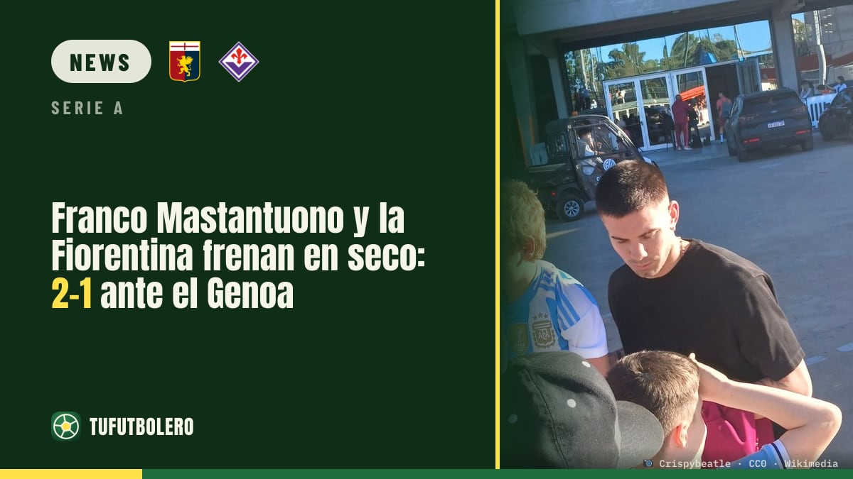 Franco Mastantuono kann’s nicht drehen: Fiorentina verliert 2-1 in Genoa