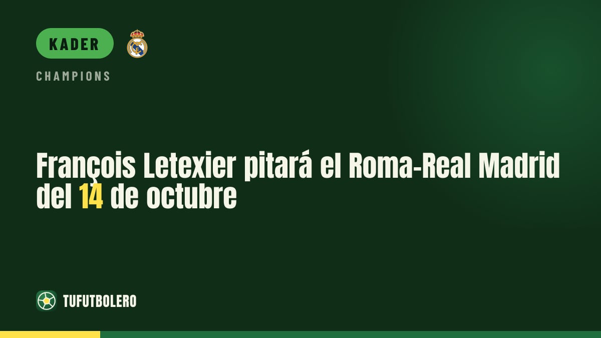 François Letexier pfeift Roma gegen Real Madrid am 14. Oktober