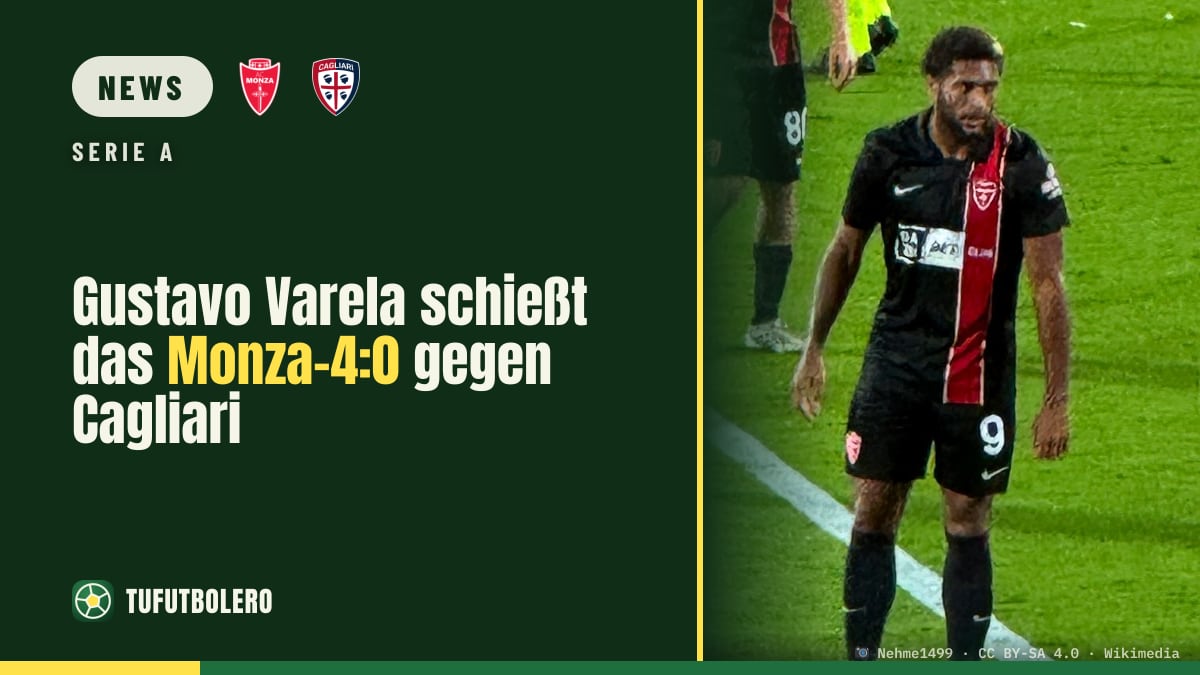 Gustavo Varela schießt das Monza-4:0 gegen Cagliari