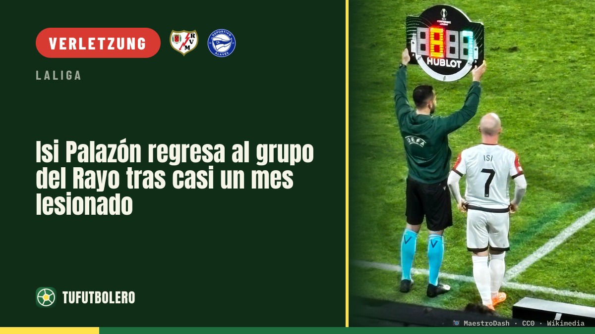 Isi Palazón kehrt mit der Gruppe des Rayo zurück