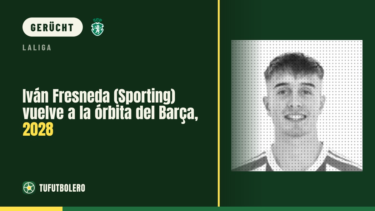 Iván Fresneda (Sporting) zurück auf der Barcelona-Liste bis 2028