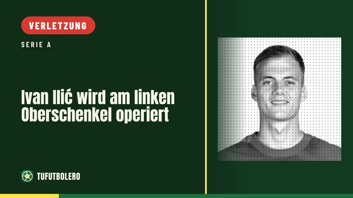 Ivan Ilić wird am linken Oberschenkel operiert