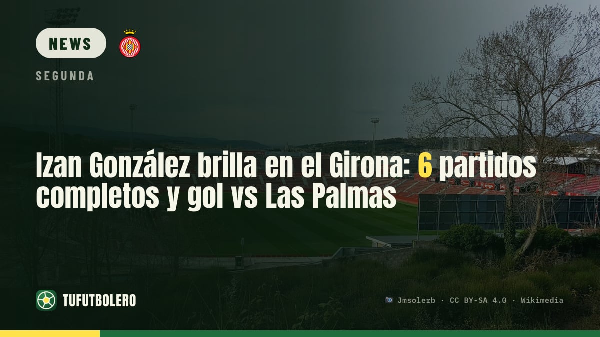 Izan González überzeugt beim Girona: sechs volle Spiele und Tor gegen Las Palmas
