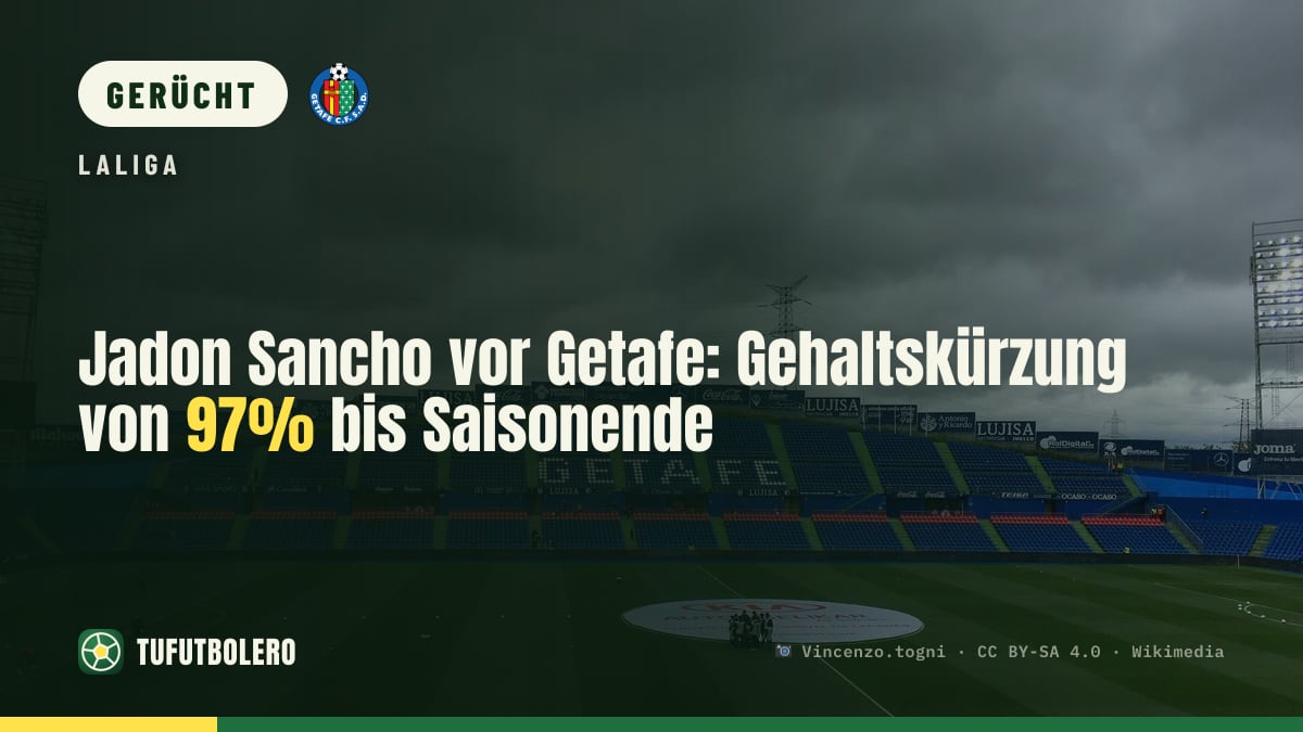 Jadon Sancho vor Getafe: Gehaltskürzung von 97% bis Saisonende