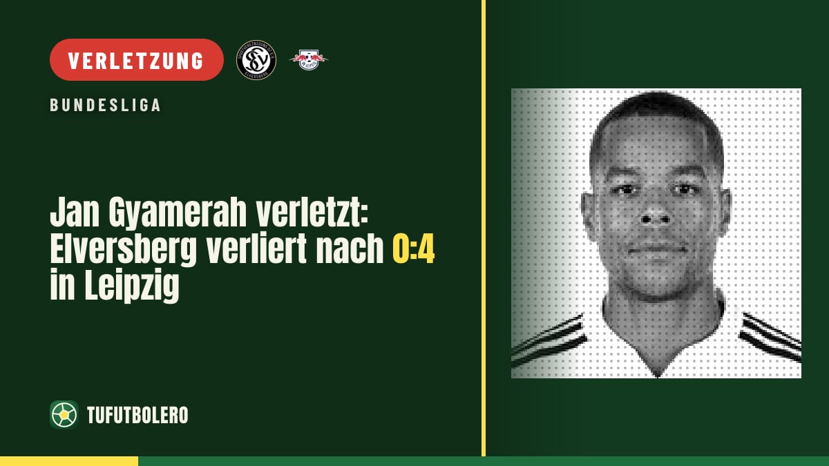 Jan Gyamerah verletzt: Elversberg verliert nach 0:4 in Leipzig