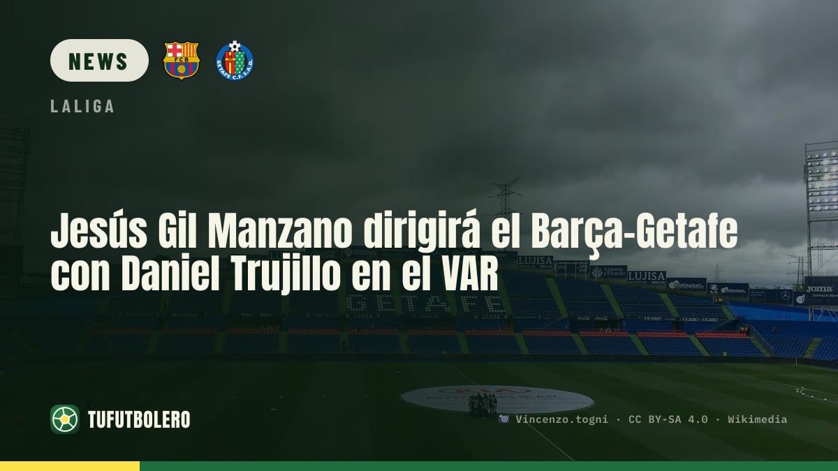Jesús Gil Manzano pfeift Barcelona-Getafe, Daniel Trujillo im VAR
