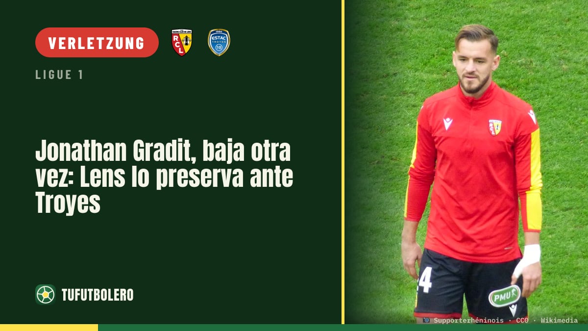 Jonathan Gradit erneut draußen: Lens schont den Abwehrspieler gegen Troyes