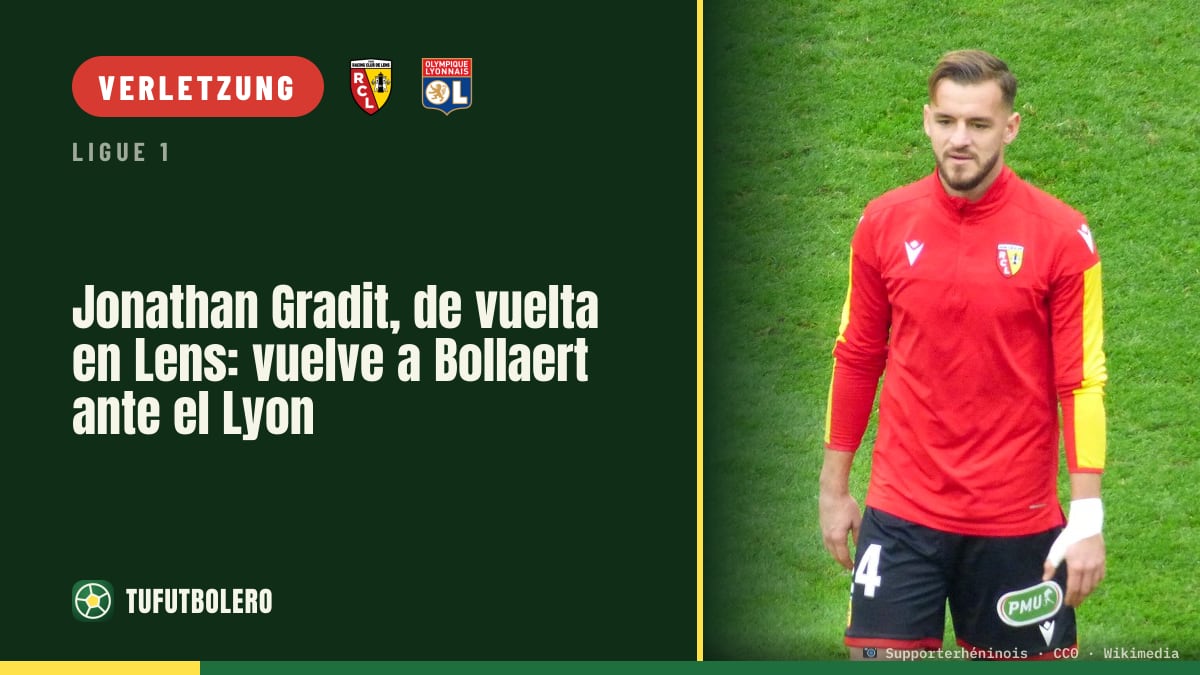 Jonathan Gradit ist zurück: Lens setzt den Innenverteidiger gegen Lyon ein