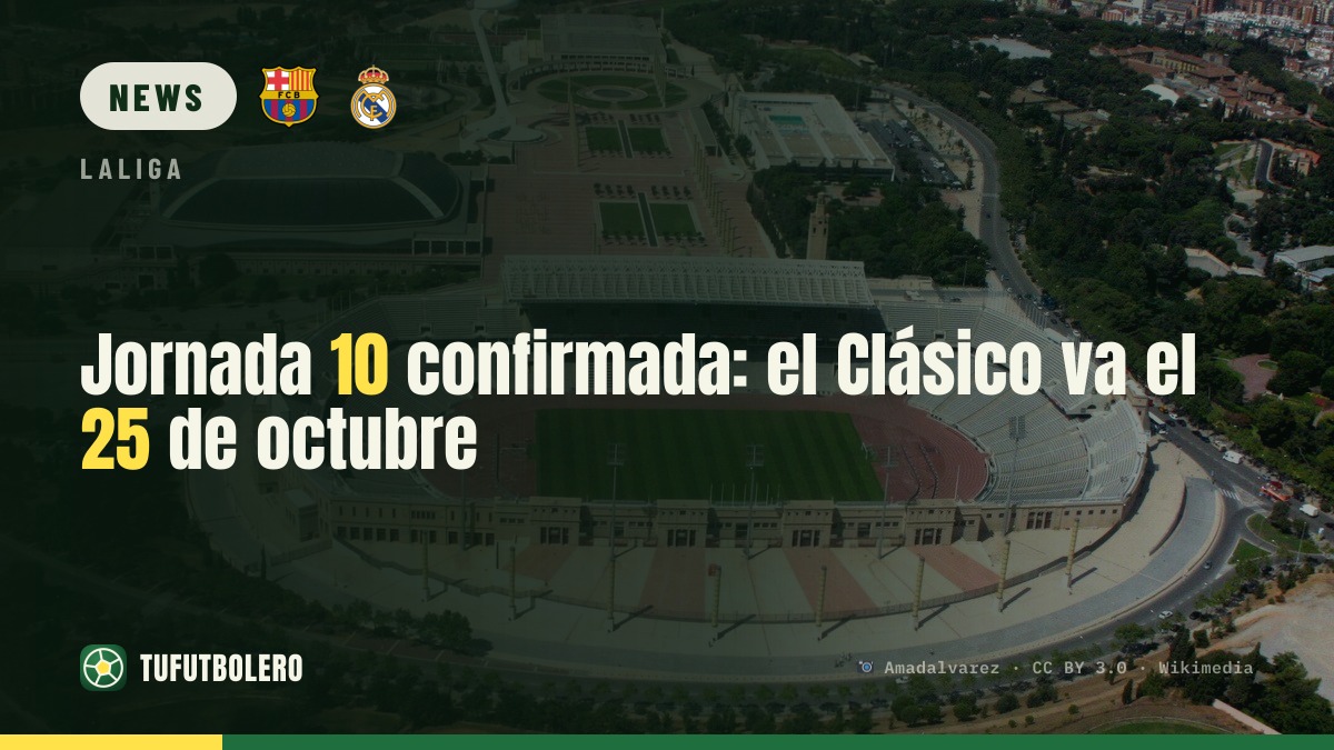 Spielplan für den 10. Spieltag bestätigt: El Clásico am 25. Oktober
