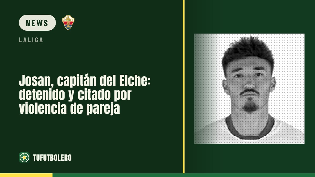 Elche-Kapitän Josan festgenommen und von der Polizei vernommen
