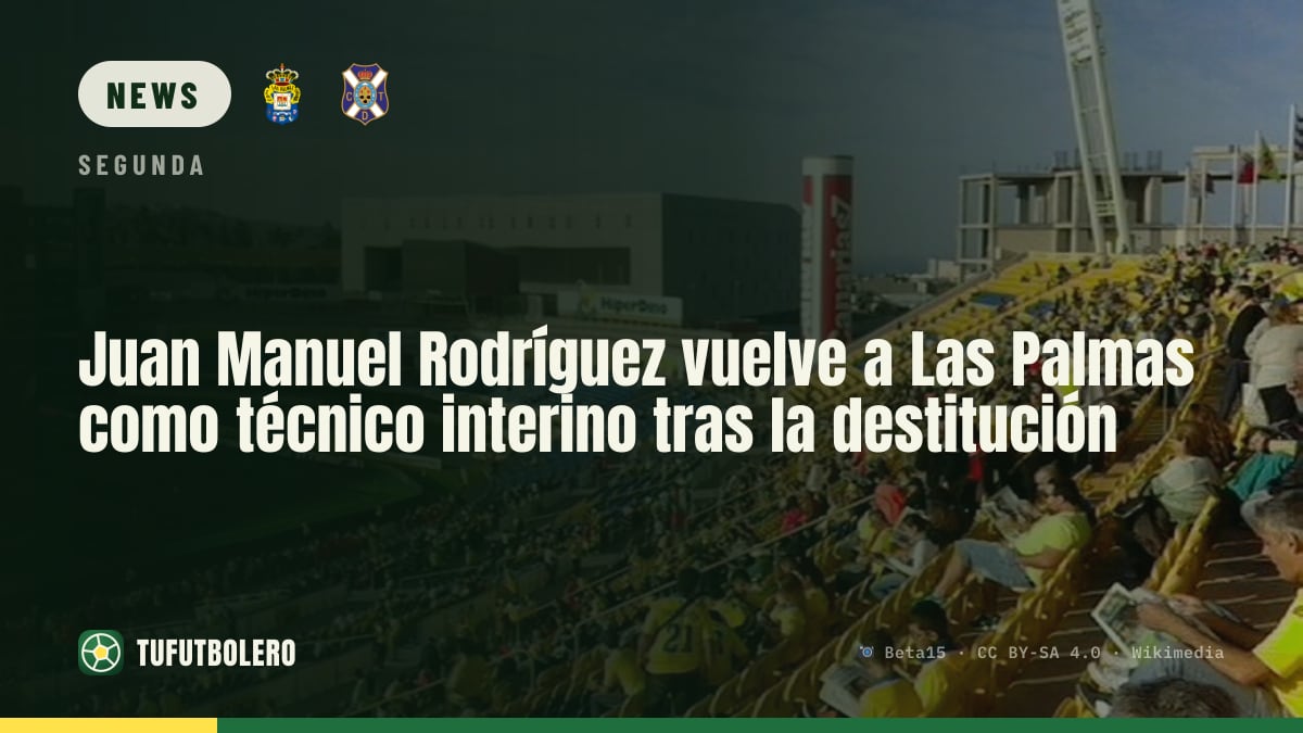 Juan Manuel Rodríguez kehrt zu UD Las Palmas als Interimscoach zurück