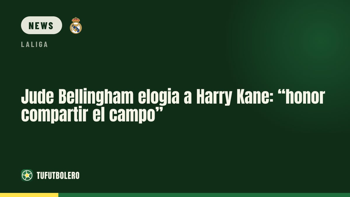 Jude Bellingham lobt Harry Kane: “Ehre, mit ihm auf dem Platz zu stehen”