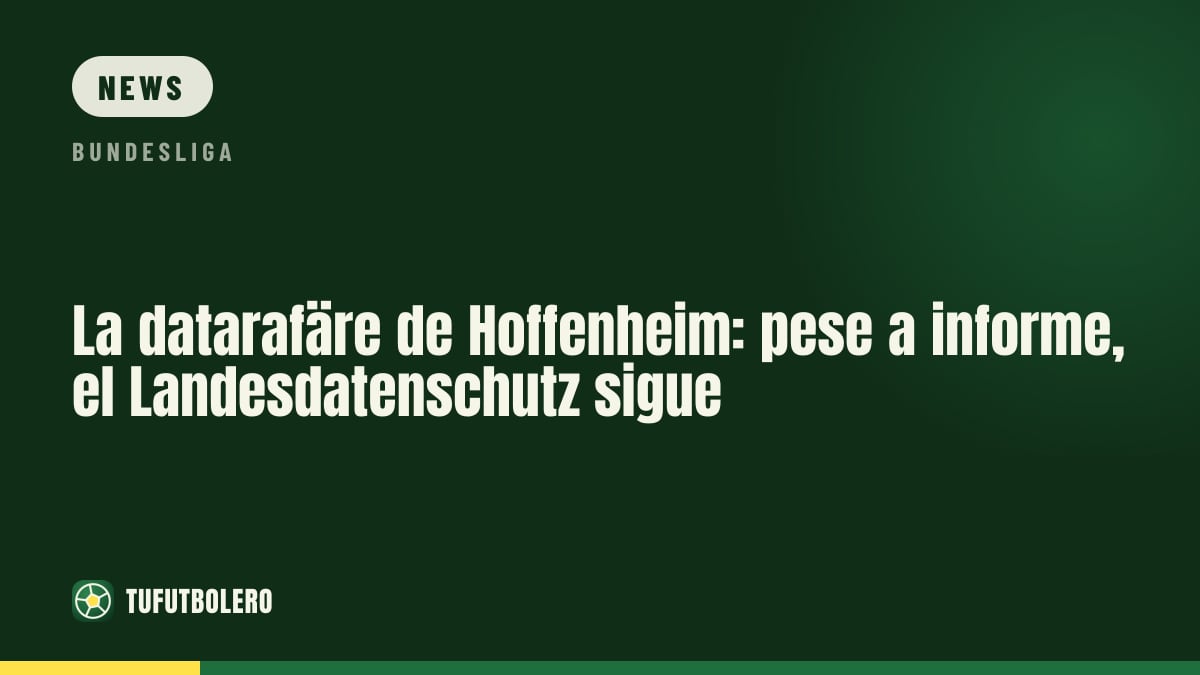 Datenaffäre in Hoffenheim: Landesdatenschutz ermittelt trotz Entwarnung