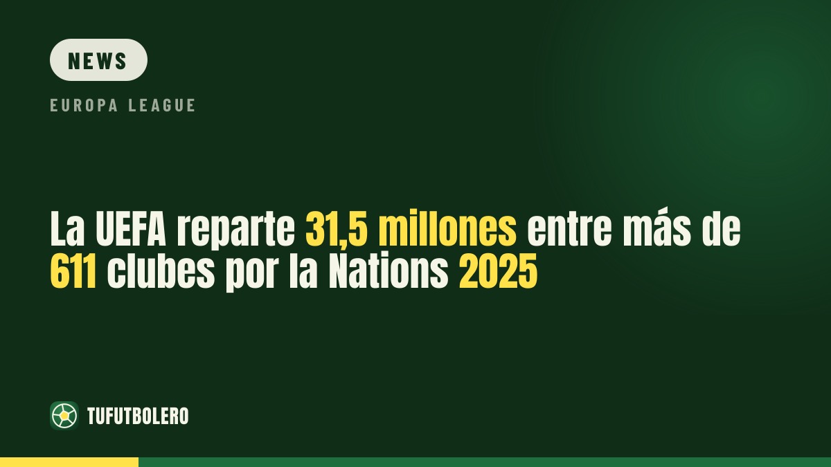 UEFA zahlt 31,5 Millionen an über 611 Clubs für die Nations League 2025