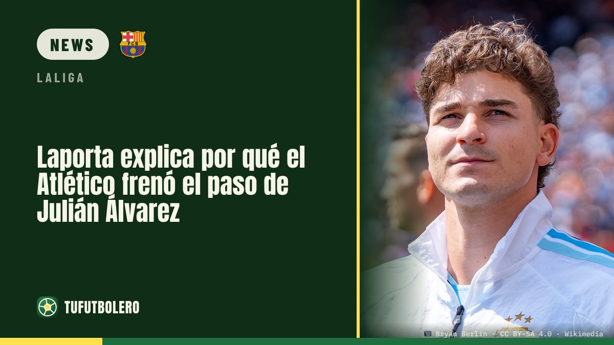 Laporta erklärt, warum Atlético den Wechsel von Julián Álvarez zu Barça stoppte