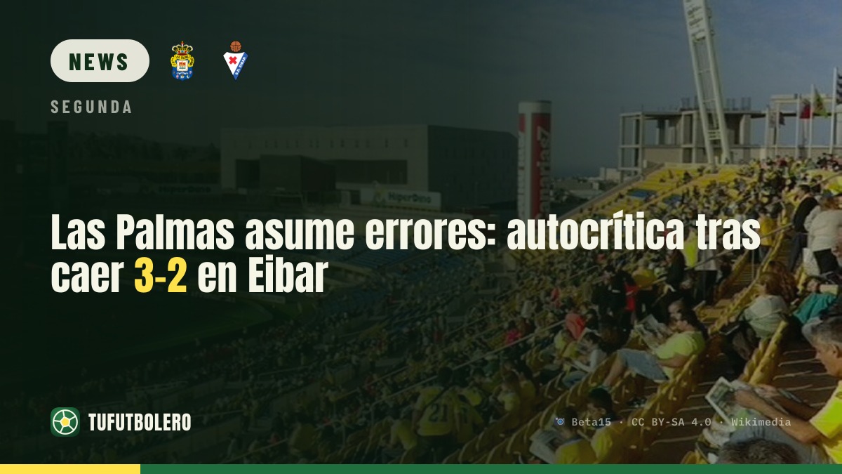 Las Palmas erkennt Fehler nach 3-2 in Eibar an