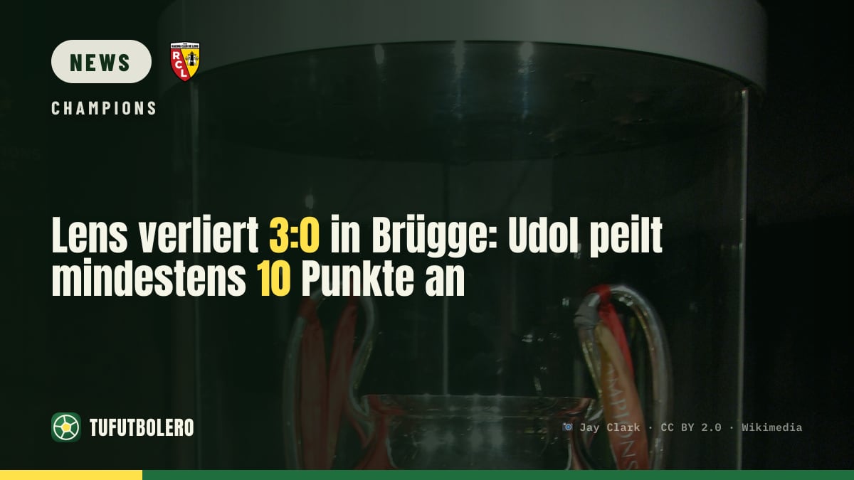 Lens verliert 3:0 in Brügge: Udol peilt mindestens 10 Punkte an