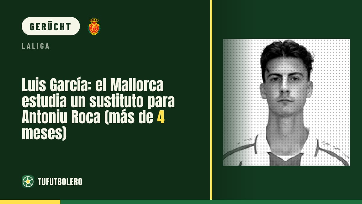 Luis García: Mallorca prüft einen Ersatz für Antoniu Roca (mehr als vier Monate Pause)
