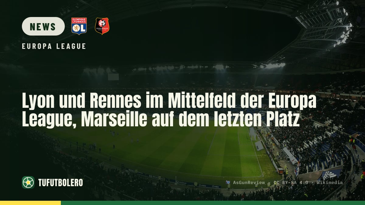 Lyon und Rennes im Mittelfeld der Europa League, Marseille auf dem letzten Platz