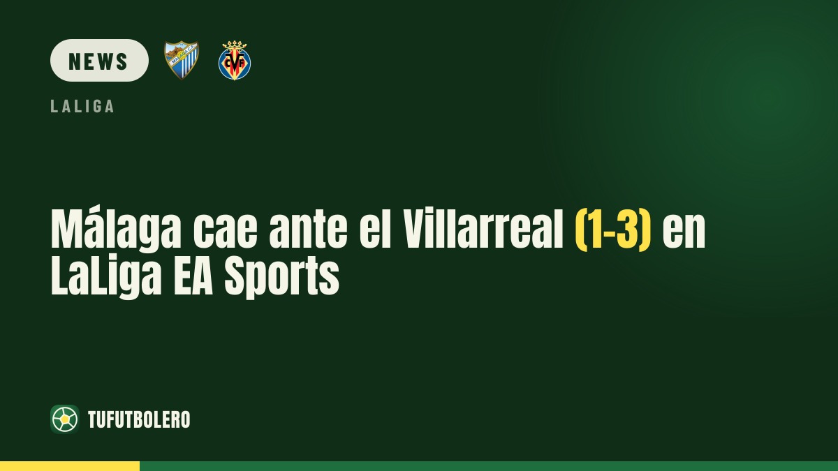 Málaga verliert gegen Villarreal (1-3) in LaLiga EA Sports